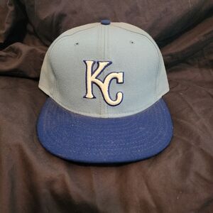 New Era Blue and Gray Kansas City Royals Cap
